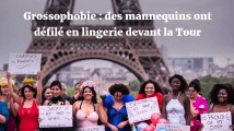 Grossophobie : des mannequins en lingerie devant la Tour Eiffel