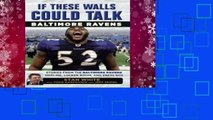 [BEST SELLING]  If These Walls Could Talk: Baltimore Ravens: Stories from the Baltimore Ravens