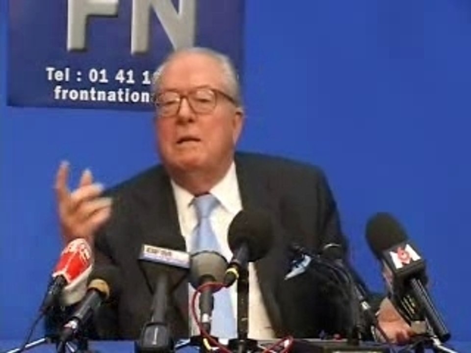 Jean-Marie Le Pen a présenté ses Vœux à la Presse. par2