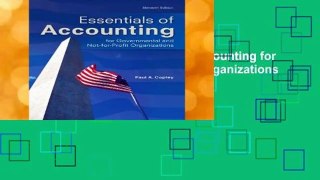 [BEST SELLING]  Essentials of Accounting for Governmental and Not-for-Profit Organizations by Paul