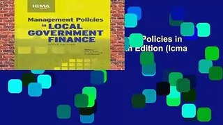[NEW RELEASES]  Management Policies in Local Government Finance, 6th Edition (Icma Green Book) by