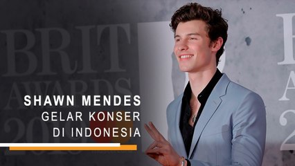 Shawn Mendes Gelar Konser di Indonesia