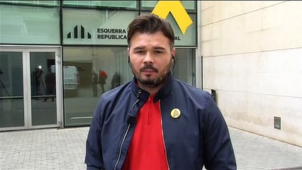 Rufián: "Sánchez, en su privacidad, vivirá más cómodo pactando con Ciudadanos"