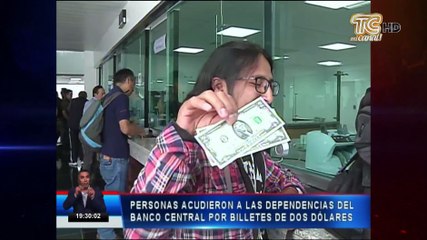 Billetes de dos dólares circulan en el país