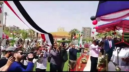 حافظ القاهرة يشهد الفنون الشعبية والتنورة بالحديقة الدولية