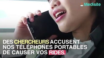 Notre téléphone portable, responsable de nos rides ?