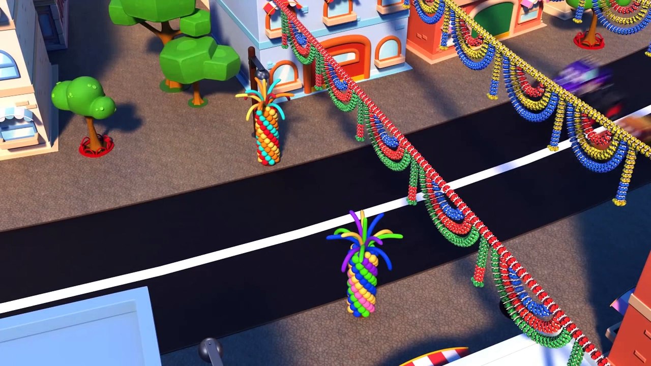 Truck videos for kids -  HOLI COLORS  Super BULLDOZER and the RACE! -  Super Truck in Car City !