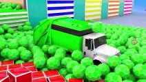 Street Vehicles Coloring with Lot of Shapes 3D | Learn Colors for Children - Cars for Kids