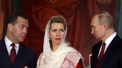 حضور پوتین در مراسم عید پاک مسیحیان ارتدوکس