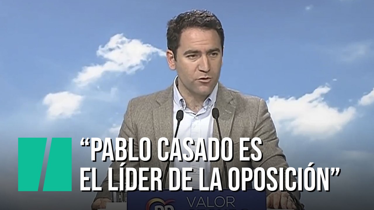 Casado descarta dimitir y para el PP es "líder de la oposición"