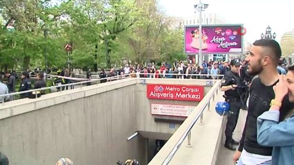 Başkent'in göbeğinde korku dolu anlar