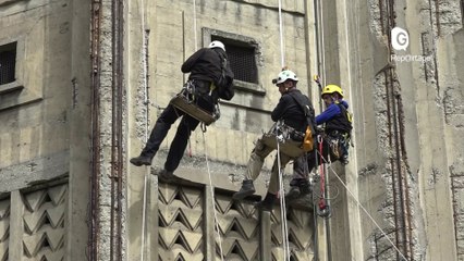 Reportage - Analyse du béton de la Tour Perret en cours