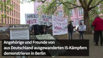 Protest in Berlin für die Rückkehr von Kindern von IS-Kämpfern