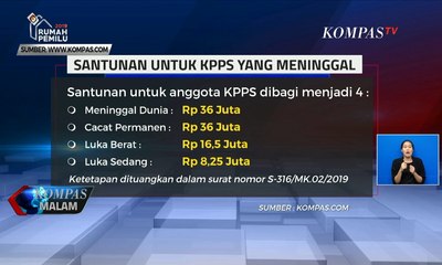 Download Video: Ini Besaran Santunan Untuk KPPS yang Sakit dan Meninggal