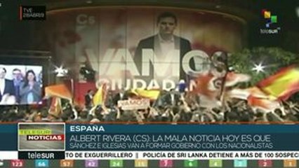 España: destaca Albert Rivera haber logrado más escaños que en 2016