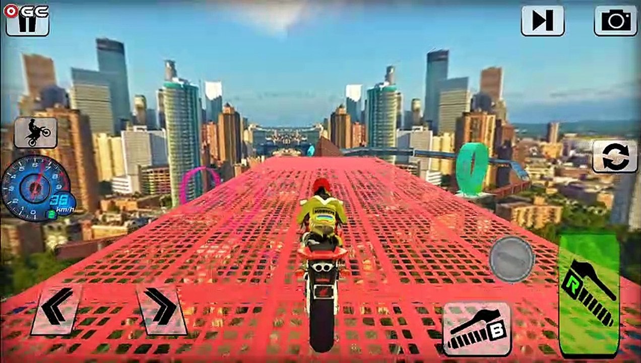 Bike Impossible Tracks Race 3D Motorcycle Stunts - Android gameplay FHD #2