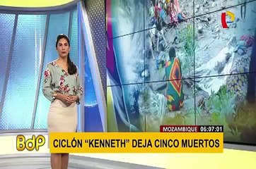 No cesan lluvias en Mozambique tras paso de ciclón ‘Kenneth’