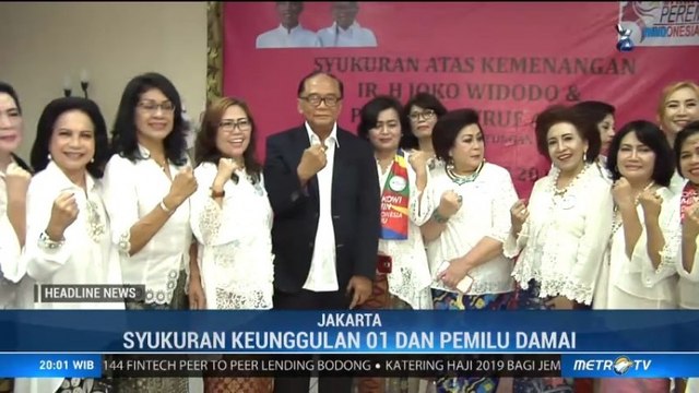 Relawan JPI Gelar Syukuran Jokowi-Ma'ruf Unggul di Hitung Cepat