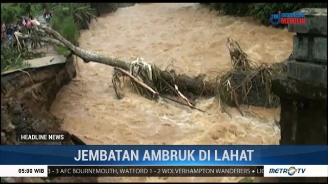 Jembatan Ambruk, 17 Desa di Lahat Terancam Terisolir