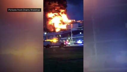 Residents flee as zinc plant fire releases acid into air