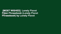[MOST WISHED]  Lonely Planet Fijian Phrasebook (Lonely Planet Phrasebook) by Lonely Planet