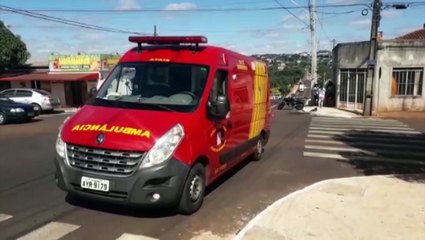 Motociclista fica ferido em batida na Rua Ipanema