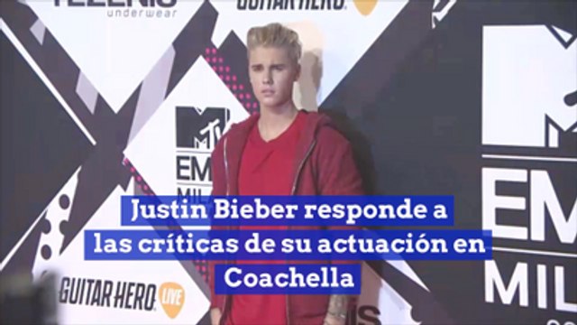 Justin Bieber responde a las críticas de su actuación en Coachella