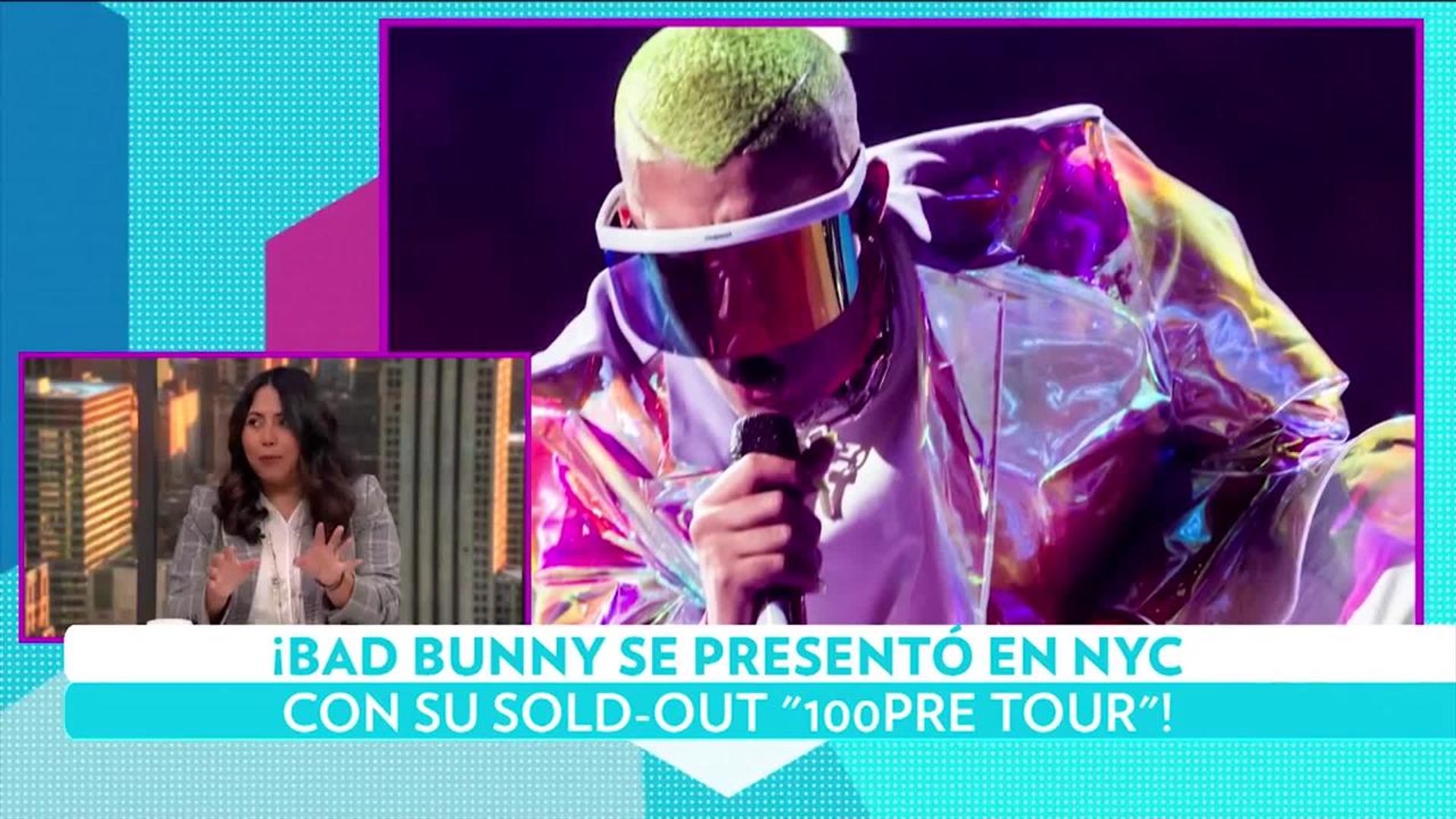 ⁣Bad Bunny celebra lleno total en el icónico Madison Square Garden