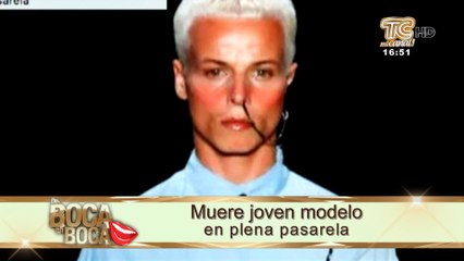 Muere joven modelo en plena pasarela
