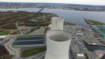 Drone Footage Captured of Cooling Towers Imploding