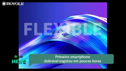Primeiro smartphone dobrável esgotou em poucas horas