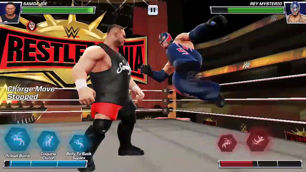 Samoa Joe Vs Rey Mysterio In WWE Mayhem At Wrestlemania 35