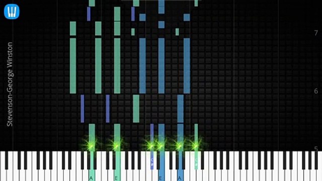 [Piano Solo]Stevenson, George Winston-Synthesia Piano Tutorial
