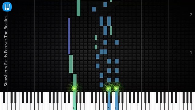 [Piano Solo]Strawberry Fields Forever, The Beatles-Synthesia Piano Tutorial