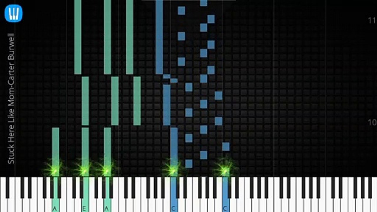  [Piano Solo]Stuck Here Like Mom, Carter Burwell-Synthesia Piano Tutorial