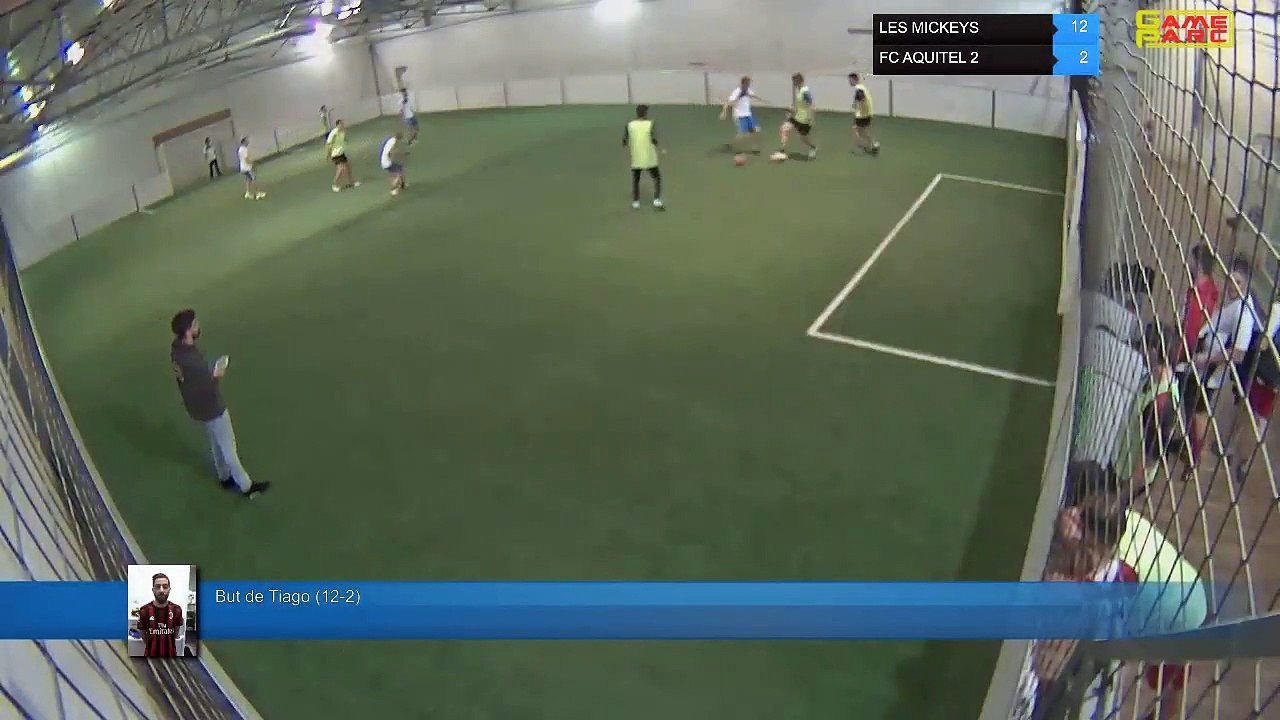 But de Tiago (12-2) - LES MICKEYS Vs FC AQUITEL 2 - 29/04/19 19:00 - LIGUE 4  - Poitiers Game Parc