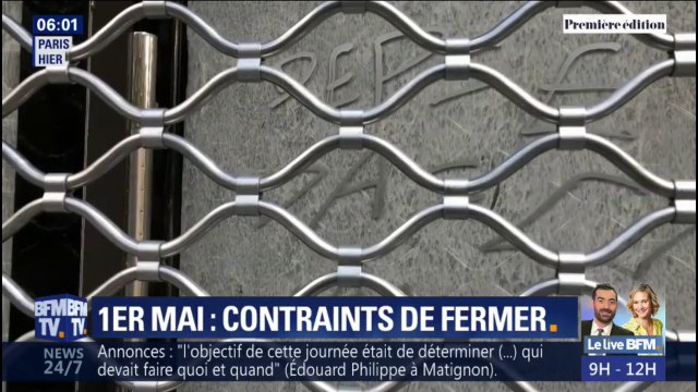 1er-mai à Paris: des commerçants contraints de fermer le temps de la manifestation
