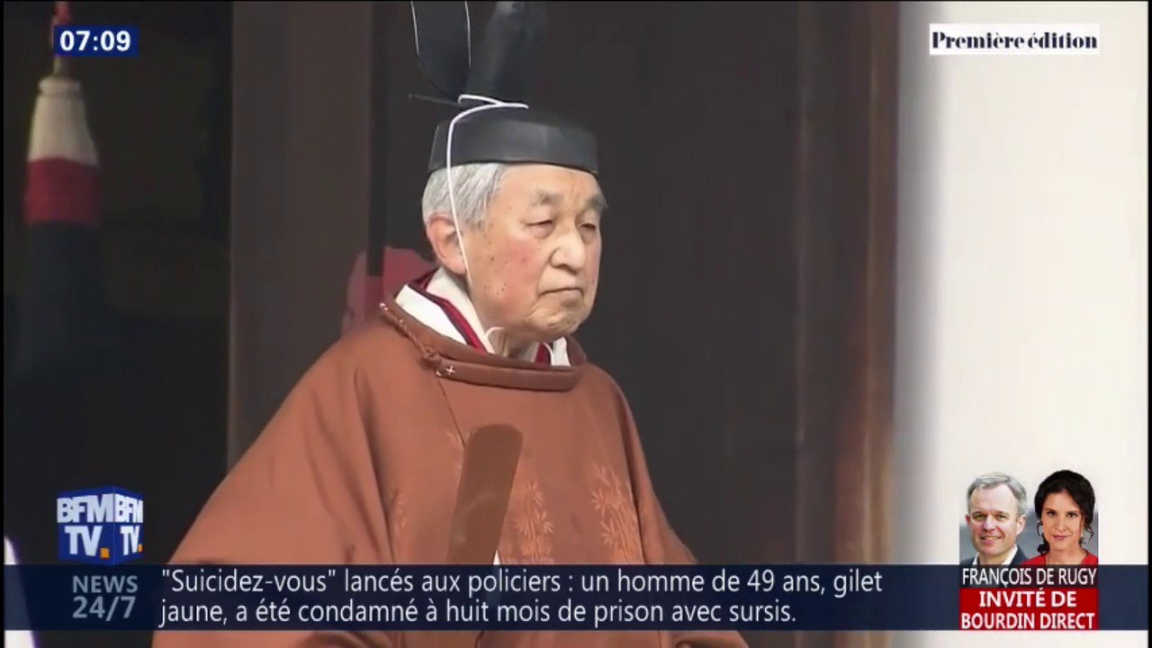 H-2 avant l'abdication de l'empereur Akihito au Japon 