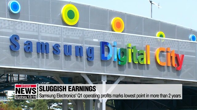 Samsung Electronics' Q1 operating profits marks lowest point in more than 2 years