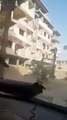 شاهد شبيحة الأسد وهم يشمتون بدمار عربين في الغوطة الشرقية (فيديو)