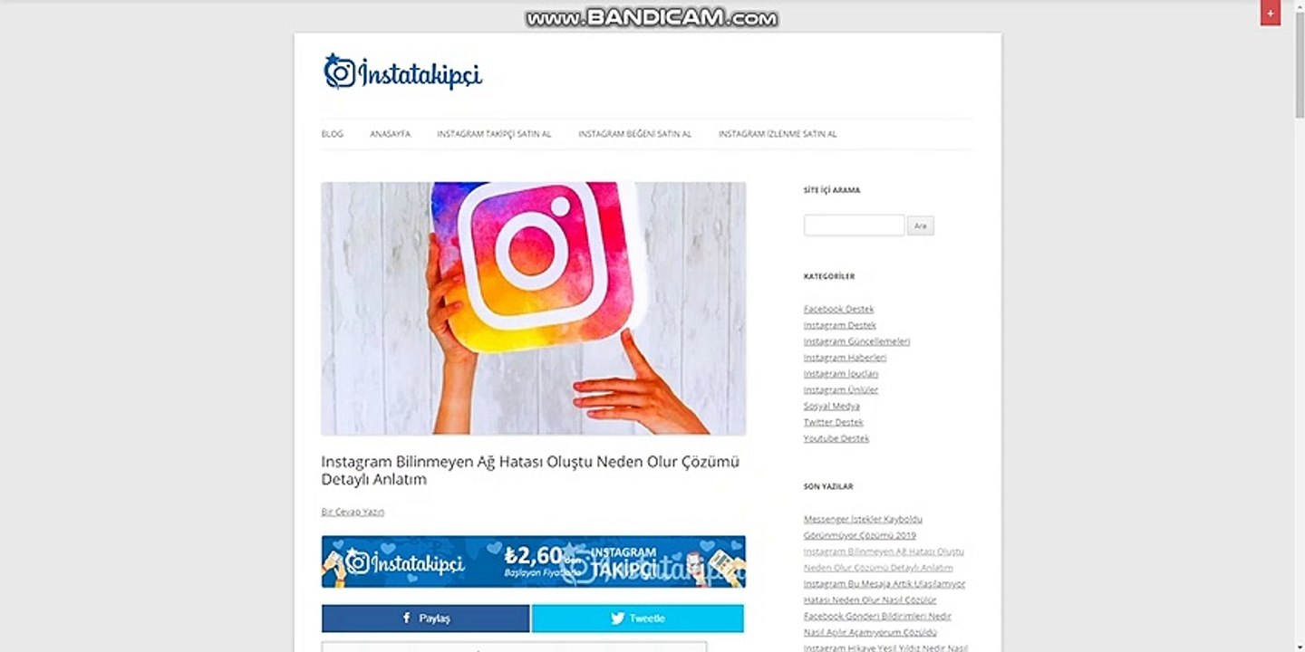 Instagram Bilinmeyen Ağ Hatası Oluştu Neden Olur Çözümü Detaylı Anlatım