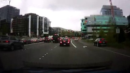 Dashcam Video of Seattle Crane Collapse