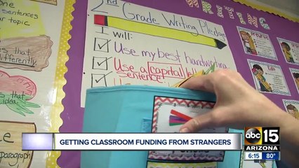 Valley classroom gets gift from strangers