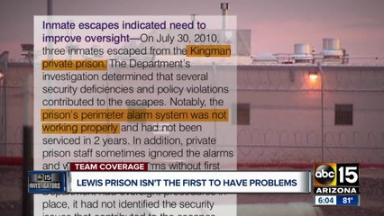 Lewis Prison isn't the first to have problems