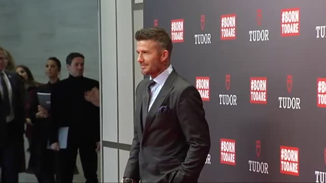 Beckham causa sensación en Madrid