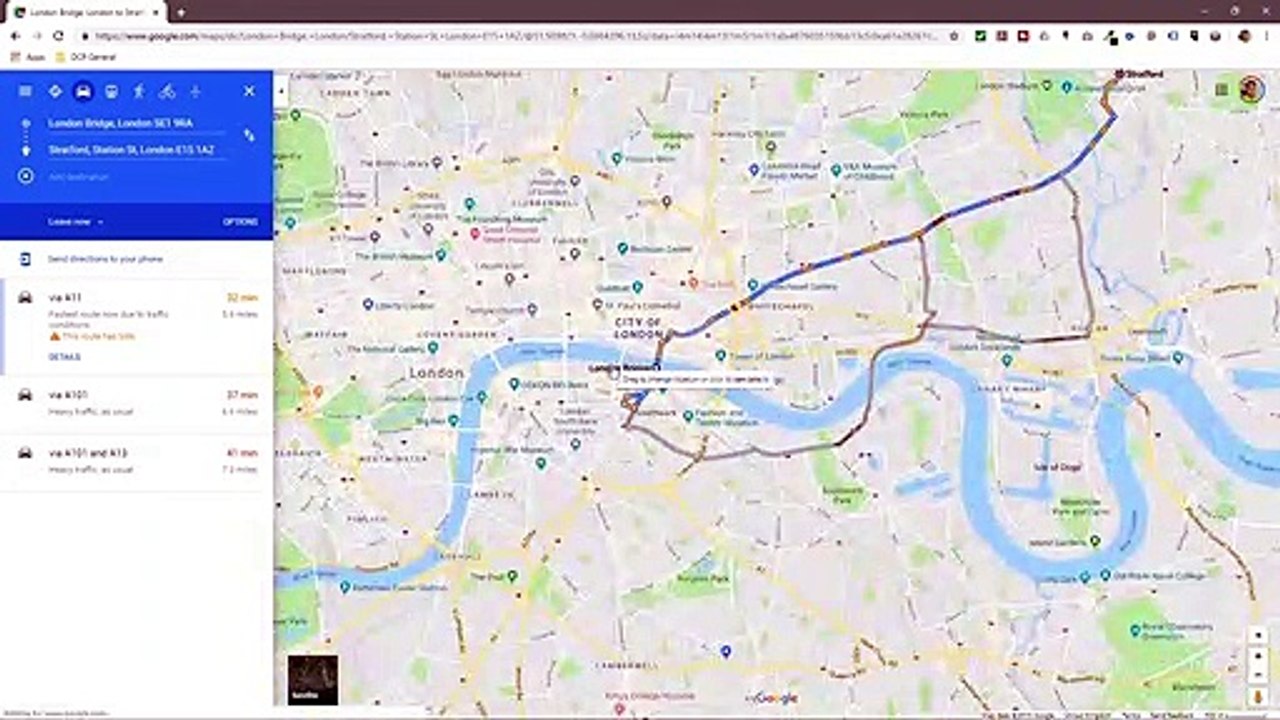 Google Maps Journey Planner - Travel Directions Tutorial