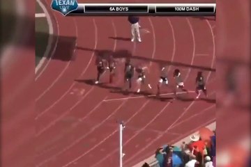 The fastest 100m dash in high school HISTORY: 9.98 seconds