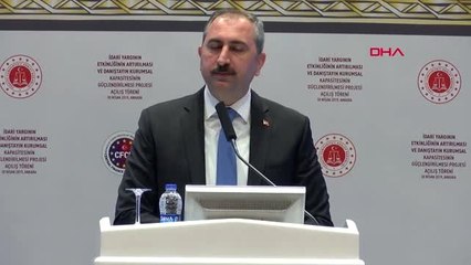 Adalet Bakanı Gül, Proje Açılışında Konuştu -1