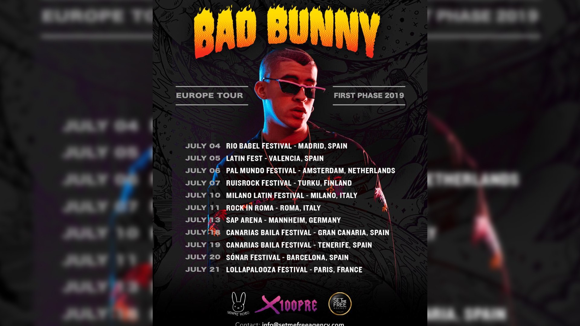 ⁣Bad Bunny vuelve a Europa tras arrasar por América