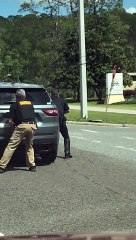 Large Police Chase Ends Abruptly